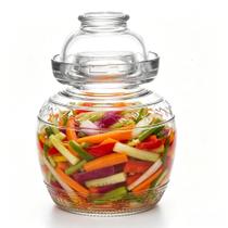 Pote de Fermentação Aosnttol 2,5 L Recipiente de Armazenamento de Alimentos Pote de Fermentação Aosnttol 2,5 L Recipiente de Armazenamento de Alimentos
