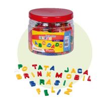 Pote de letras em plástico com 171 peças - brink mobil - 601
