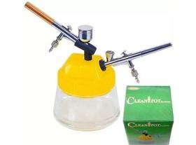 Pote de limpeza com suporte para aerógrafos - Fengda BD-777