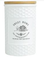 Pote de Mantimentos de Porcelana 1lt Sweet Home - Rojemac