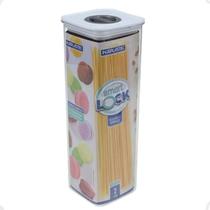 Pote De Mantimentos Smart Lock Preto Extra Grande 2 Litros