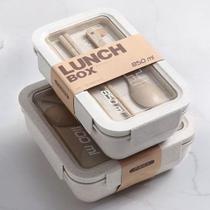 Pote De Marmita Lunch Box Com Divisória Ecológica 850ml - novo seculo