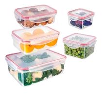 Pote De Marmita Variós Tamanhos 5 Peças Hermético - Oferta Pote De Marmita Variós Tamanhos 5 Peças Hermético - Oferta