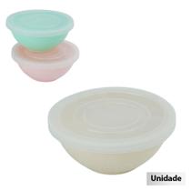Pote de Melamina Bambu 285ml Redondo Soft Color - FRATELLI