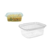 Pote De Mini Doce Retangular 400ml Com 25 Unid Transparente