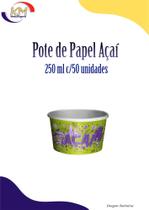 Pote de Papel Açaí 250 ml c/50 unidades - açaiterias, açai (5697) - Strawplast