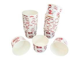 Pote de papel modelos variados 240 ml biodegradavel 100 unid