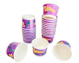 Pote de papel modelos variados 240 ml biodegradavel 100 unid