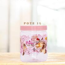 Pote de Plástico 1 litro decorado Paris