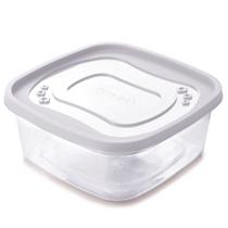 Pote de plástico Clic quadrado 2,85 litros branco Plasutil ref. 2763