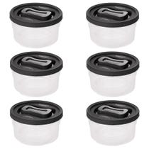 Pote de plástico Clic rosca 1,4 litros com 6 unidades Plasutil ref.13891