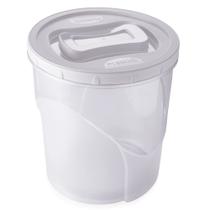 Pote de plástico Clic rosca 7,6 litros branco Plasutil ref. 2836 Pote de plástico Clic rosca 7,6 litros branco Plasutil ref. 2836