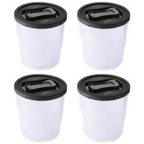 Pote de plástico Clic rosca 7,6 litros com 4 unidades Plasutil ref.13896