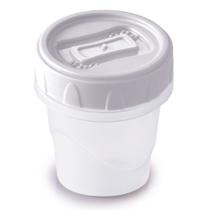 Pote de plástico Clic rosca porta temperos 65ml branco Plasutil ref. 4649 Pote de plástico Clic rosca porta temperos 65ml branco Plasutil ref. 4649