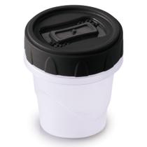 Pote de plástico Clic rosca porta temperos 65ml preto Plasutil ref.13907 Pote de plástico Clic rosca porta temperos 65ml preto Plasutil ref.13907