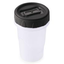 Pote de plástico Clic rosca porta temperos 90ml preto Plasutil ref.13908