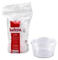 Pote de Plástico Com Tampa e Lacre 1000 Ml 160 Unidades Pote de Plástico Com Tampa e Lacre 1000 Ml 160 Unidades