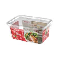 Pote De Plástico Container Com 4 Travas Resistente Design Moderno Prático 400ml