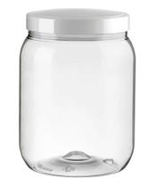 Pote De Plástico Cristal Com Tampa 1 Litro Comida Mantimento