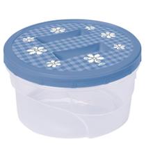 Pote de plástico decorado rosca 1,4 litros azul Plasutil ref.5566