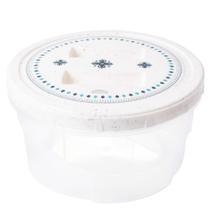 Pote de plástico decorado rosca 1,4 litros marmorizado Plasutil ref.3877 Pote de plástico decorado rosca 1,4 litros marmorizado Plasutil ref.3877