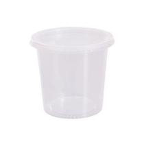 Pote de Plástico Descartável Redondo c/ Tampa 750ml c/ 24un Prafesta Pote de Plástico Descartável Redondo c/ Tampa 750ml c/ 24un Prafesta