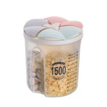 Pote de Plástico Divisórias Transparente Cozinha Alimentos Dia das Mães Arroz Feijão Macarrão Café Açúcar Farinha Armário Lavanderia