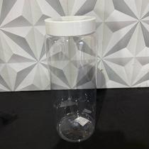 Pote de plástico organizador redondo liso com tampa de rosa branca 2 litros para mantimentos comprido alto pote plastico Pote de plástico organizador redondo liso com tampa de rosa branca 2 litros para mantimentos comprido alto pote plastico