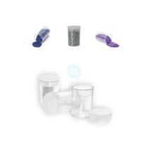 Pote De Plastico Para Glitter Lantejoula Com Tampa J10 - 100und Pote De Plastico Para Glitter Lantejoula Com Tampa J10 - 100und