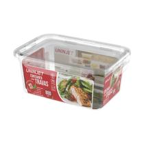 Pote de Plástico Prime com Tampa e Travas Transparente 800ml micro ondas, lava louças e freezer Pote de Plástico Prime com Tampa e Travas Transparente 800ml micro ondas, lava louças e freezer
