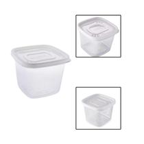 Pote de Plastico Quadrado 1,2L