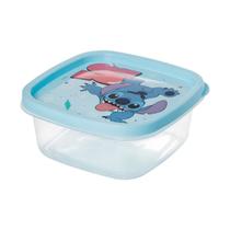 Pote De Plástico Quadrado 580ml Stitch Disney - Plasutil