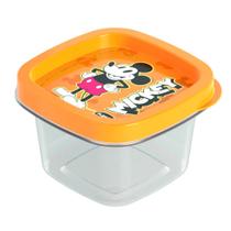 Pote de Plástico Quadrado com Tampa 200ML Mickey Pote de Plástico Quadrado com Tampa 200ML Mickey