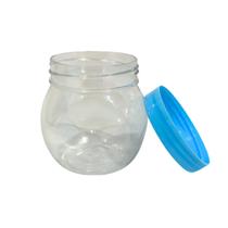 Pote de Plástico Transparente com Tampa 6 X 5,5 Cm