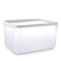 Pote de plástico transparente para freezer e micro-ondas 6,5 litros Plasutil ref.2302