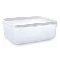 Pote de plástico transparente para freezer e micro-ondas 900 ml Plasutil ref.2297