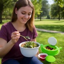 Pote de Salada Fitness com Anel Térmico 800ml Mantém Gelado para Frutas e Almoço Perfeito para Dieta Pote de Salada Fitness com Anel Térmico 800ml Mantém Gelado para Frutas e Almoço Perfeito para Dieta