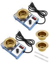 Pote de solda QWORK 150W 110V 500mL Capacidade 200-450C 2 unidades Pote de solda QWORK 150W 110V 500mL Capacidade 200-450C 2 unidades