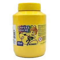 Pote de Tinta Guache Têmpera 500ml Acrilex - Amarelo Ouro Pote de Tinta Guache Têmpera 500ml Acrilex - Amarelo Ouro