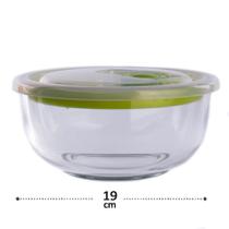 Pote de Vidro 1200 ML Hermético Redondo Verde - DK