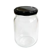 Pote de vidro 1,2L preto