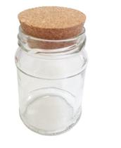 Pote De Vidro 185 Ml Com Cortiça Kit 24 Un