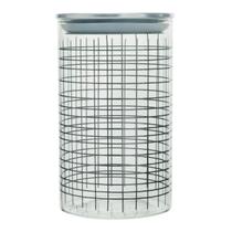 Pote De Vidro 1L Minimalista Tampa Inox Com Vedação Pote De Vidro 1L Minimalista Tampa Inox Com Vedação