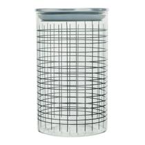 Pote De Vidro 1L Minimalista Tampa Inox Com Vedação Pote De Vidro 1L Minimalista Tampa Inox Com Vedação