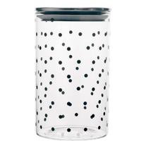 Pote De Vidro 1L Minimalista Tampa Inox Com Vedação Pote De Vidro 1L Minimalista Tampa Inox Com Vedação