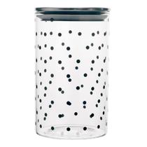 Pote De Vidro 1L Minimalista Tampa Inox Com Vedação Pote De Vidro 1L Minimalista Tampa Inox Com Vedação