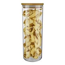 Pote de Vidro 2000ml Redondo - Tampa Bambu Pote de Vidro 2000ml Redondo - Tampa Bambu