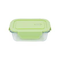 Pote de Vidro 410 mL Hermético Tampa em PP Marmita Resistente Pratico Pode ir no Micro-ondas Freezer Pote de Vidro 410 mL Hermético Tampa em PP Marmita Resistente Pratico Pode ir no Micro-ondas Freezer