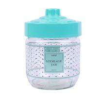 Pote de Vidro 425ml Tampa Plástica Punto Color