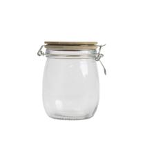 pote de vidro 700ml com tampa de bambu e trava - Mozcada pote de vidro 700ml com tampa de bambu e trava - Mozcada